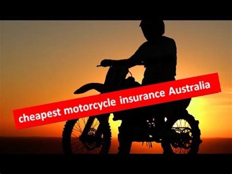 cheapest motorcycle insurance australia.